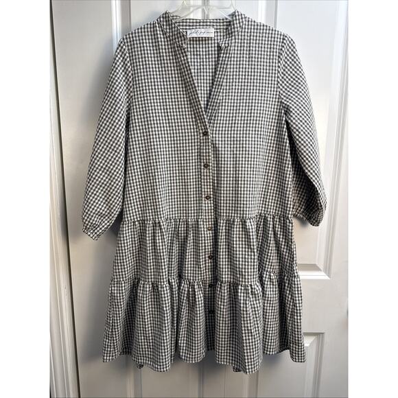 Petal & Pup Daria Dress in Black and White Gingham Print. Size M/L. Retail $69 - Picture 4 of 8